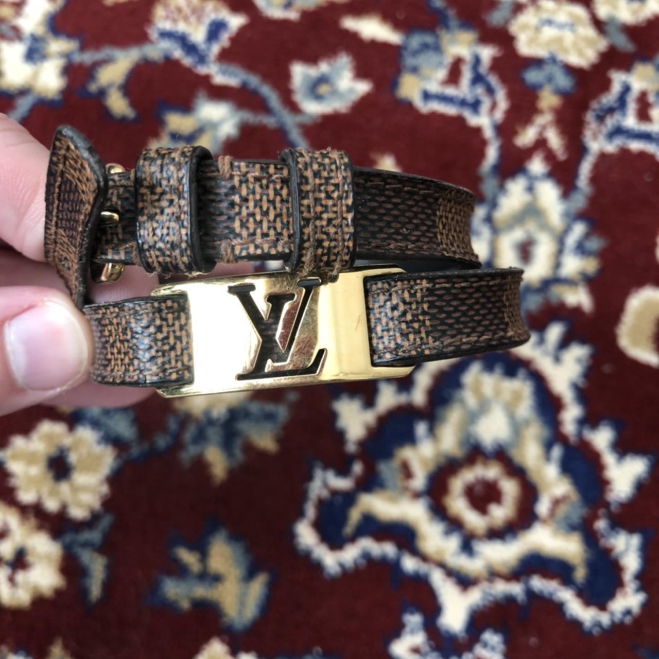 Louis Vuitton Wrap around leather bracelet Used Sold... - Depop