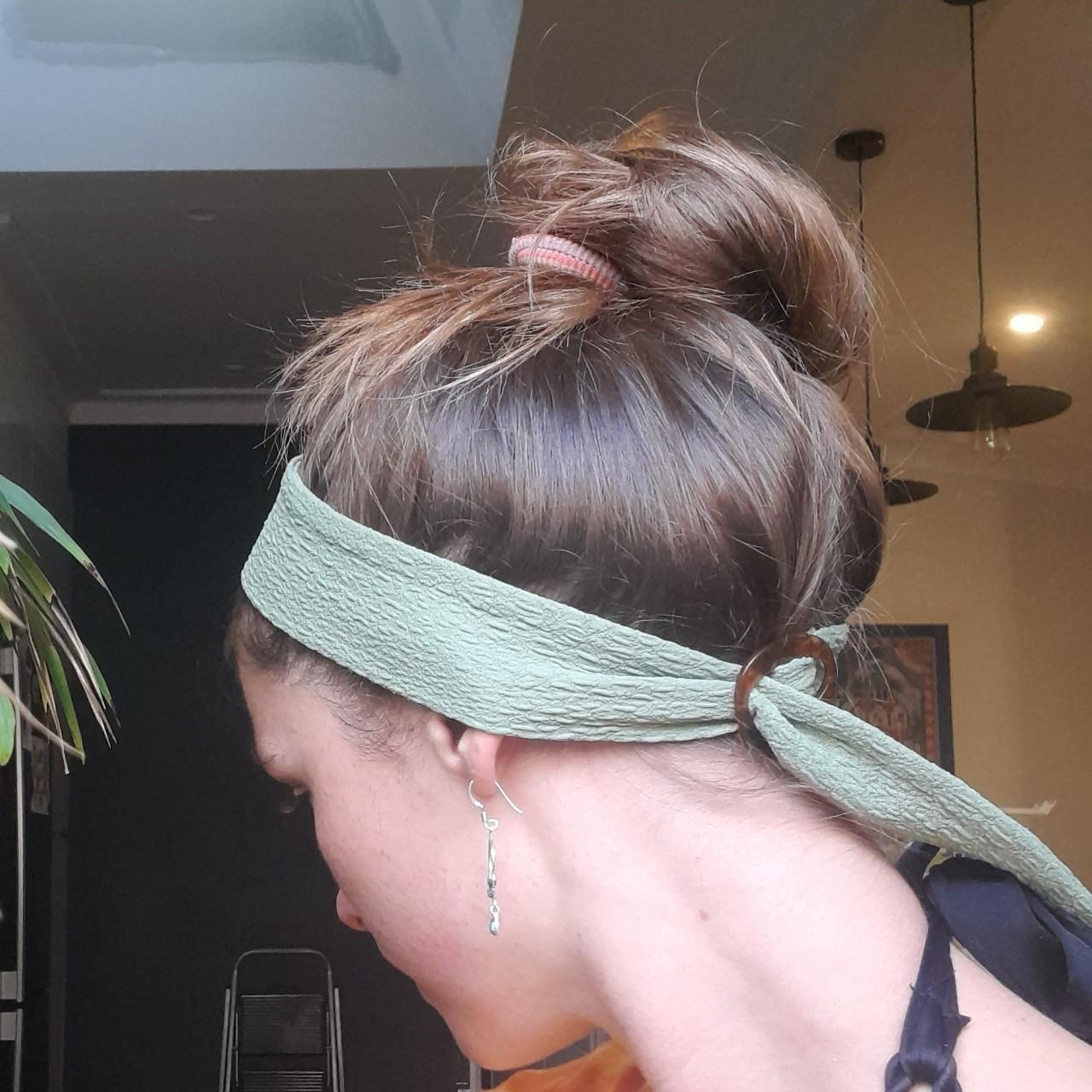 Beautiful sage green belt/headband Material is... Depop