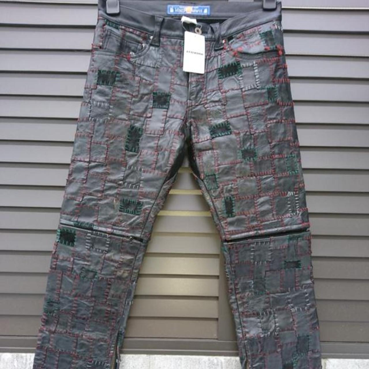 Product Image 2 - *GRAIL* BLACKMEANS leather patchwork trousers