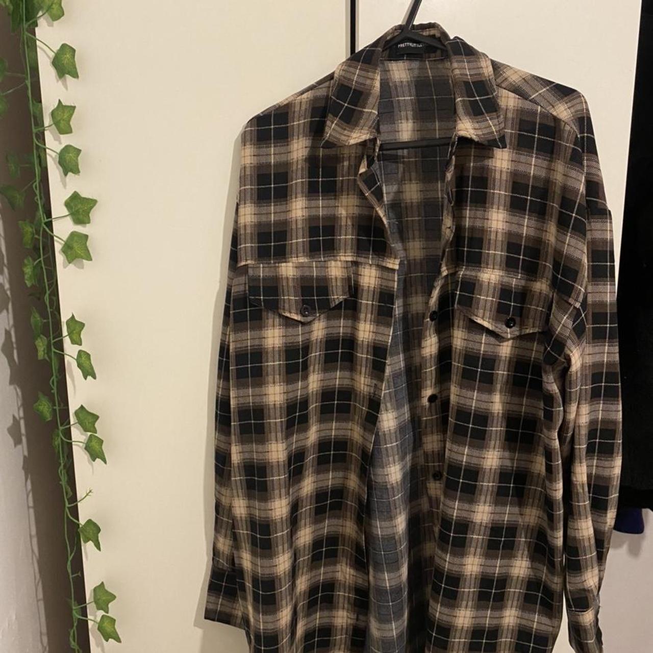 PLT oversized flannel shirt love this super cute... - Depop