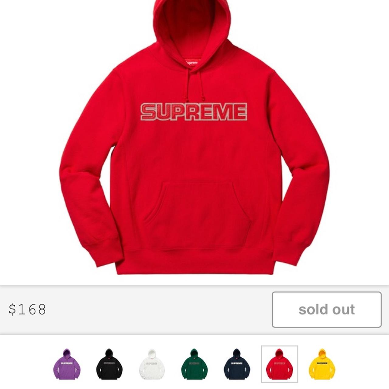 Supreme Fall 2018 Szn // Red Perforated Hoodie //... - Depop