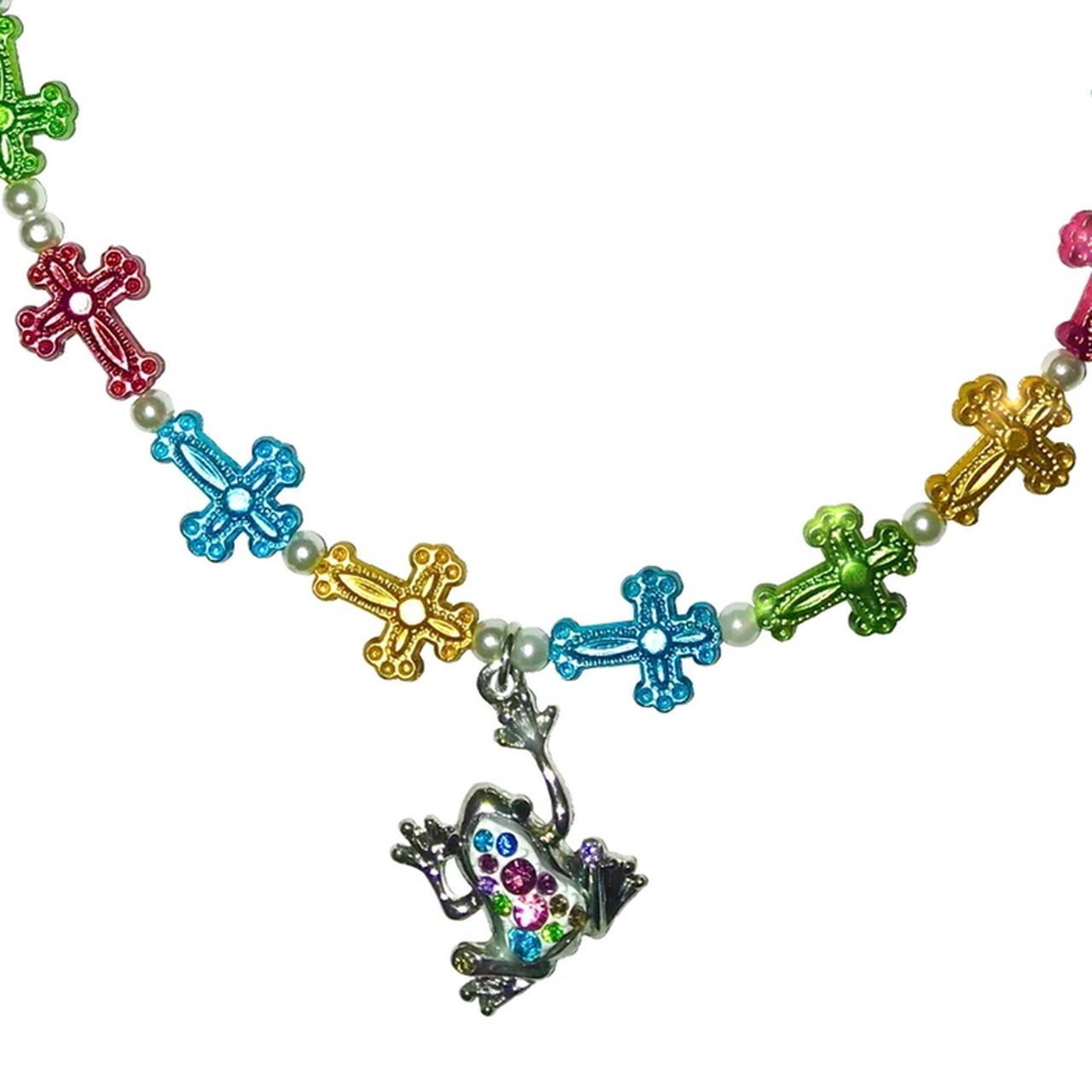 ⚔️rainbow frog necklace ⚔️ ️hand strung necklace... Depop