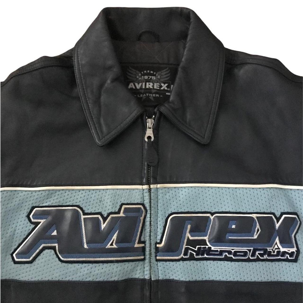 Vintage AVIREX Nitro Run Varsity Jacket... - Depop