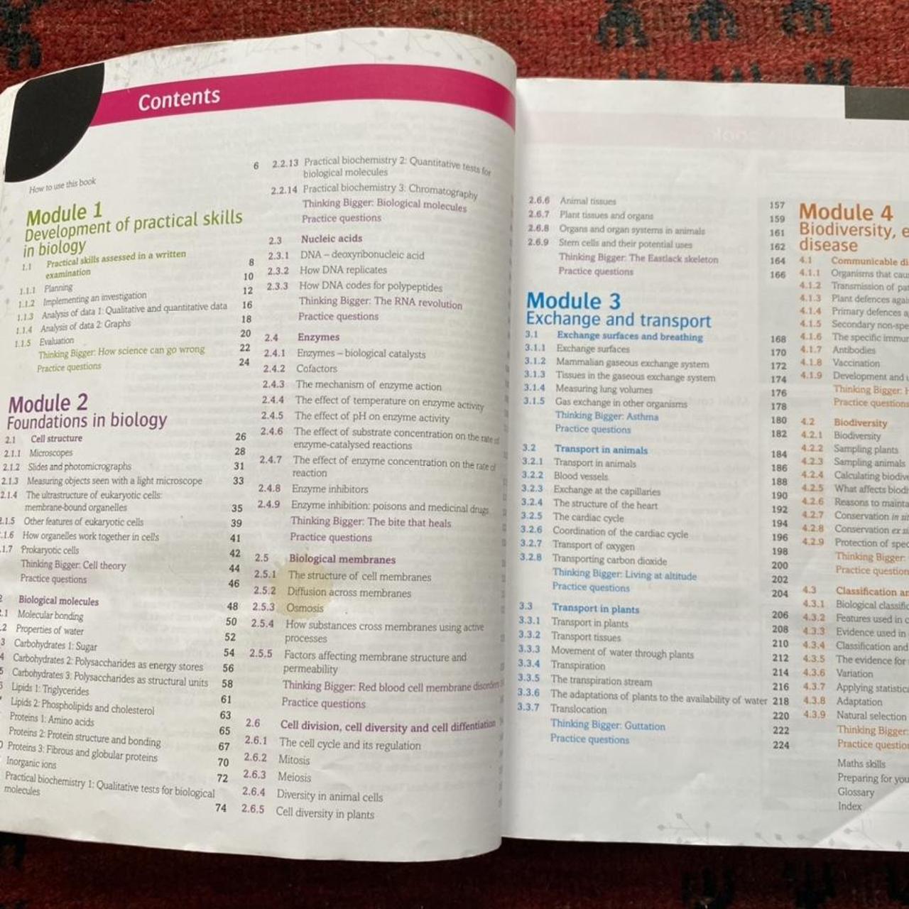 Biology A OCR A Level Textbook Book 1/Year 1 Really... - Depop