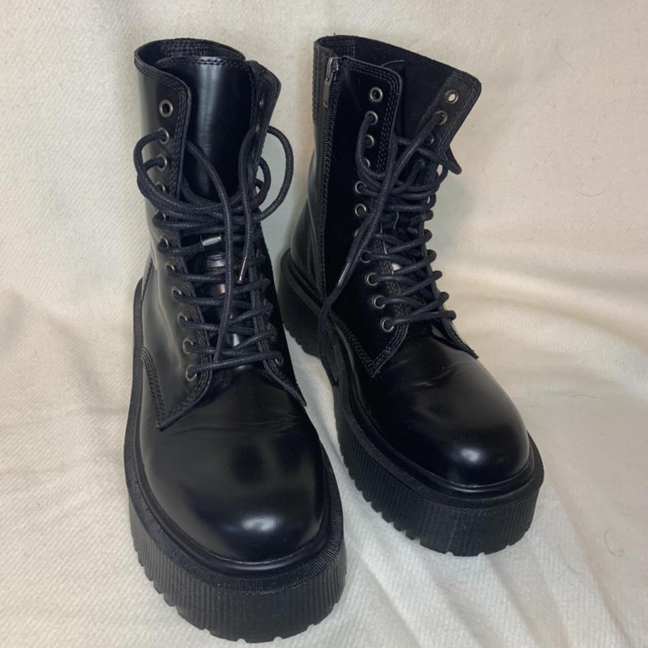 Jeffrey Campbell Platform Combat Boots Dupe for Depop - Main Image