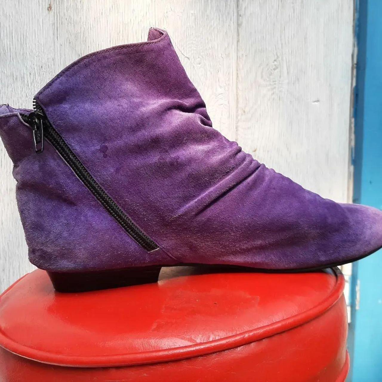 Women's Purple Boots | Depop