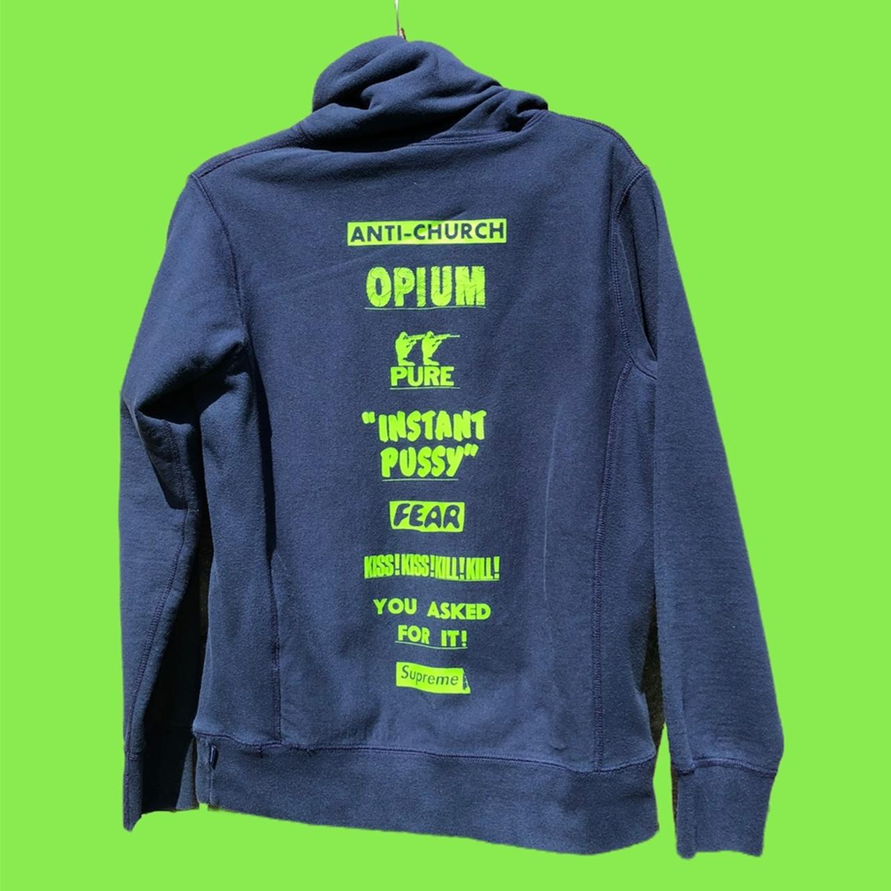 supreme anti church hoodie