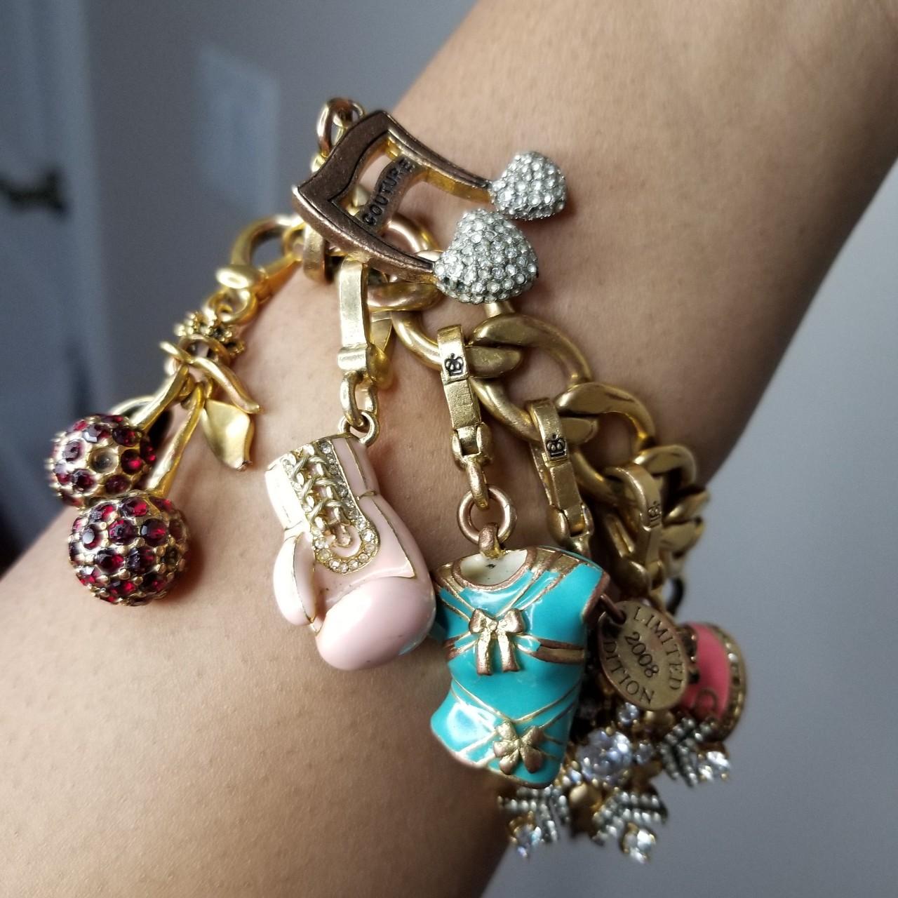 Juicy Couture charm bracelet 4 popular charms!!!