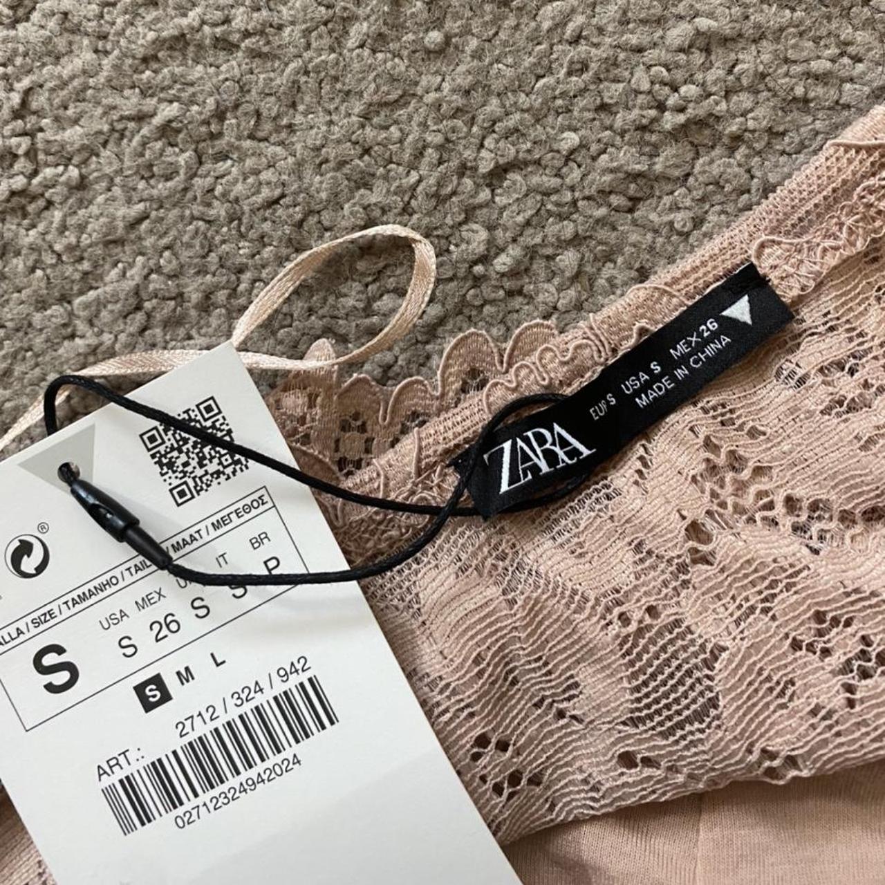 Zara lace bralette top, never worn, brand new with - Depop