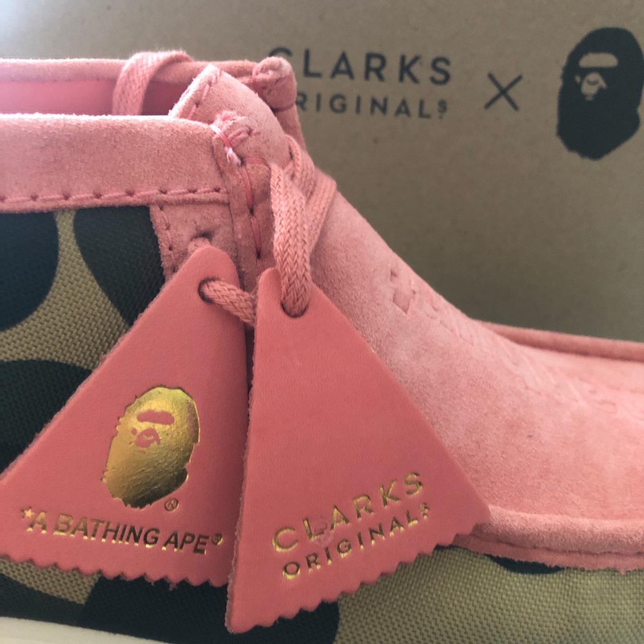 Clarks sales wallabee bape