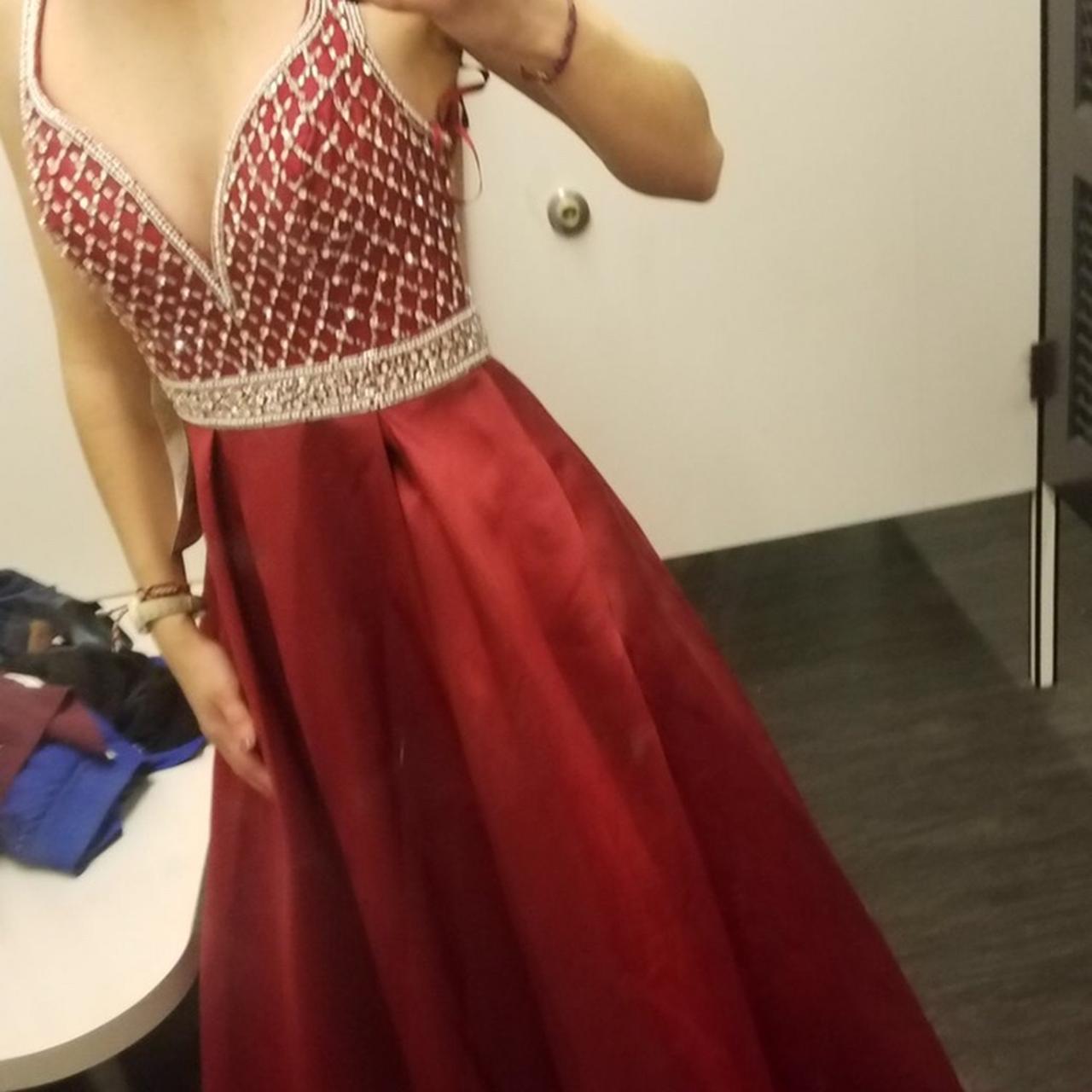 macys red dresses