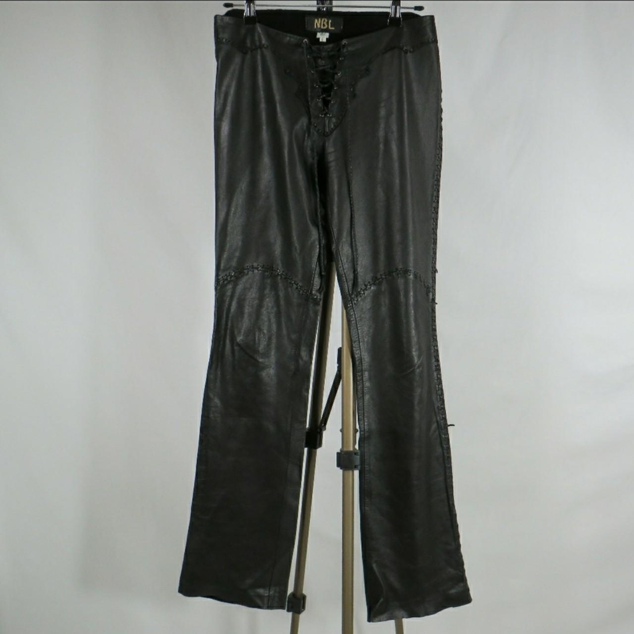 Extremely Rare Nbl Leather Pants With Leather Depop