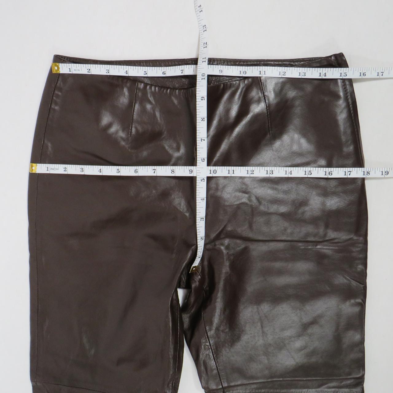 Smooth Cami International lambskin leather pants.... - Depop