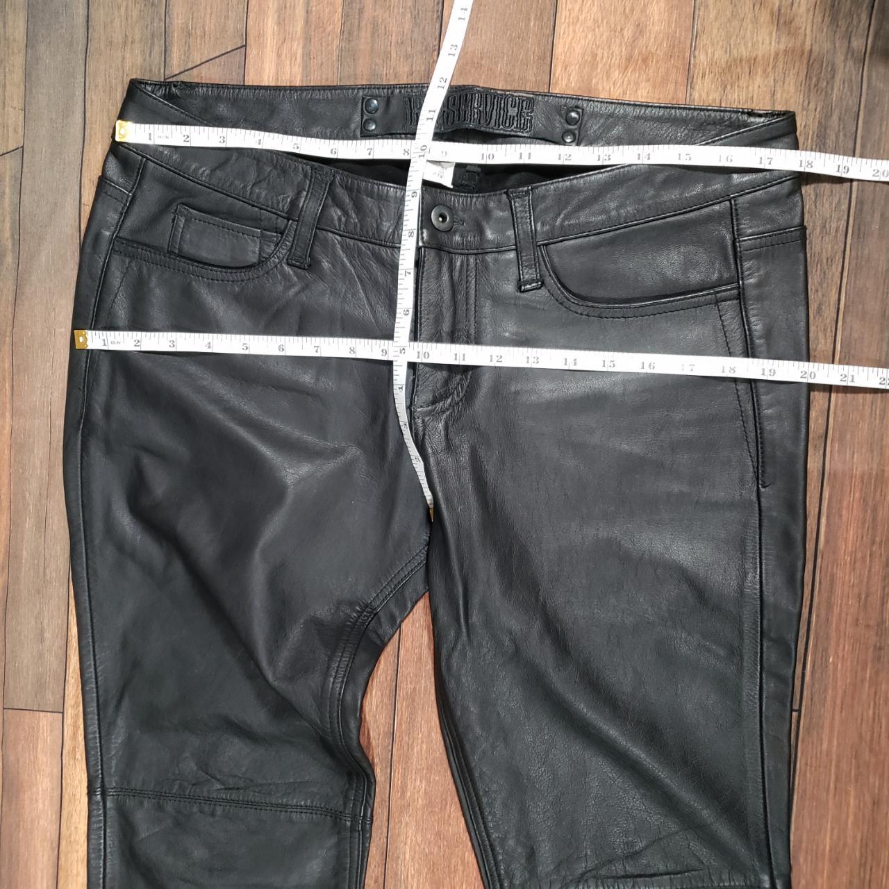 Extremely rare Lip Service real leather pants. Flare... - Depop