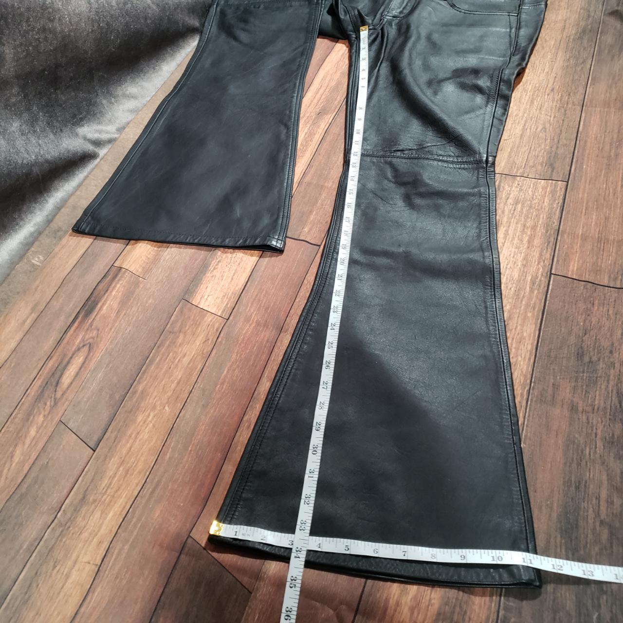 Extremely rare Lip Service real leather pants. Flare... - Depop