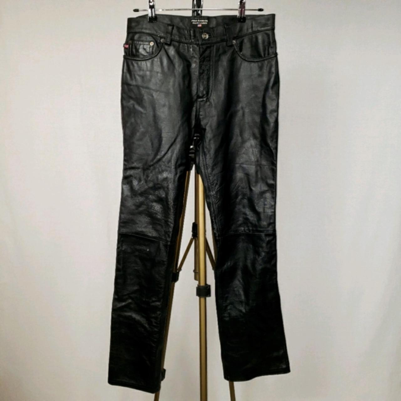 5 pocket style Ralph Lauren leather pants. These are... - Depop