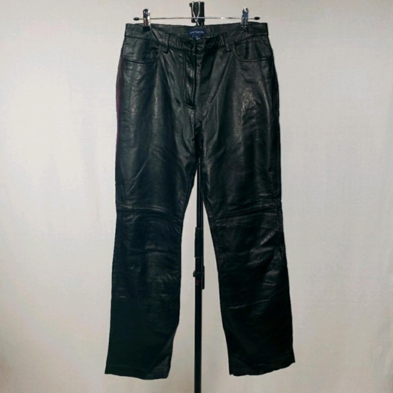 Ann Taylor soft lambskin leather pants. 4 pockets (2... - Depop