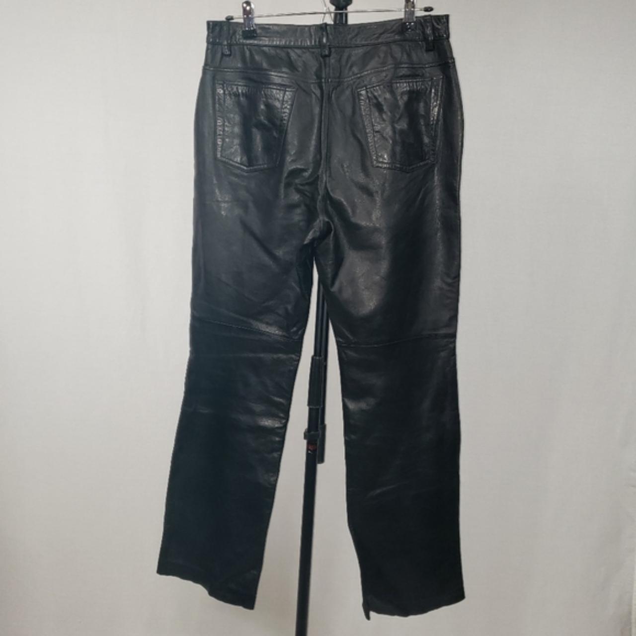 Ann Taylor soft lambskin leather pants. 4 pockets (2... - Depop