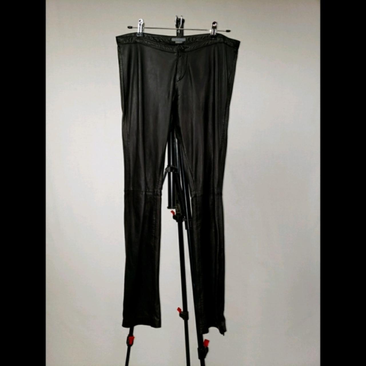 Armani exchange leather on sale pants