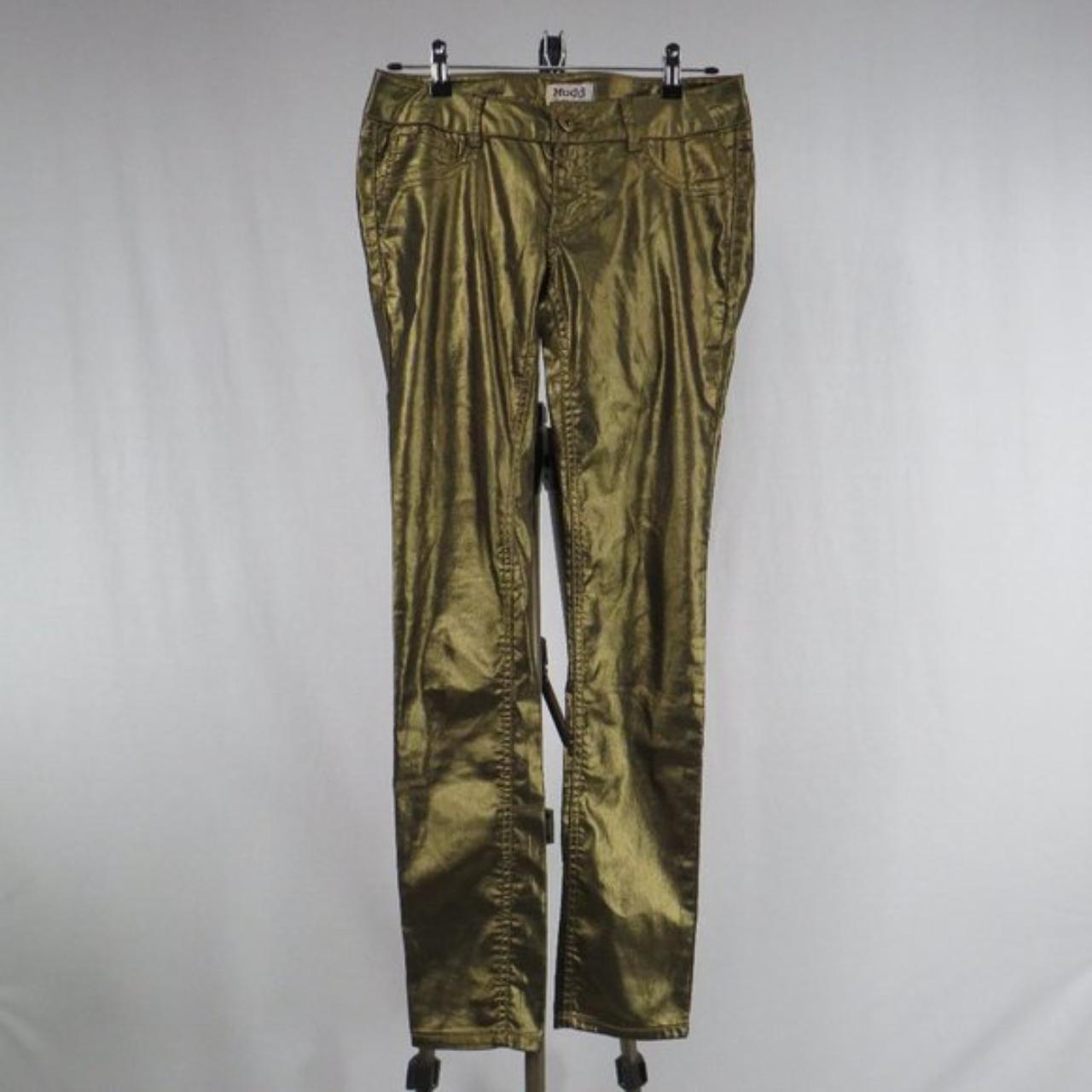 Vintage Mudd bronze stretchy low-rise pants with... - Depop