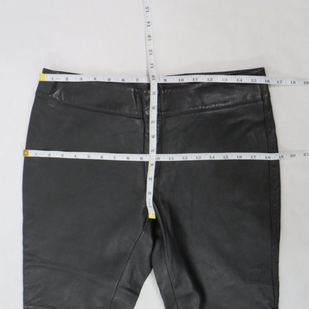 Old Navy black leather pants, no pockets or belt... Depop