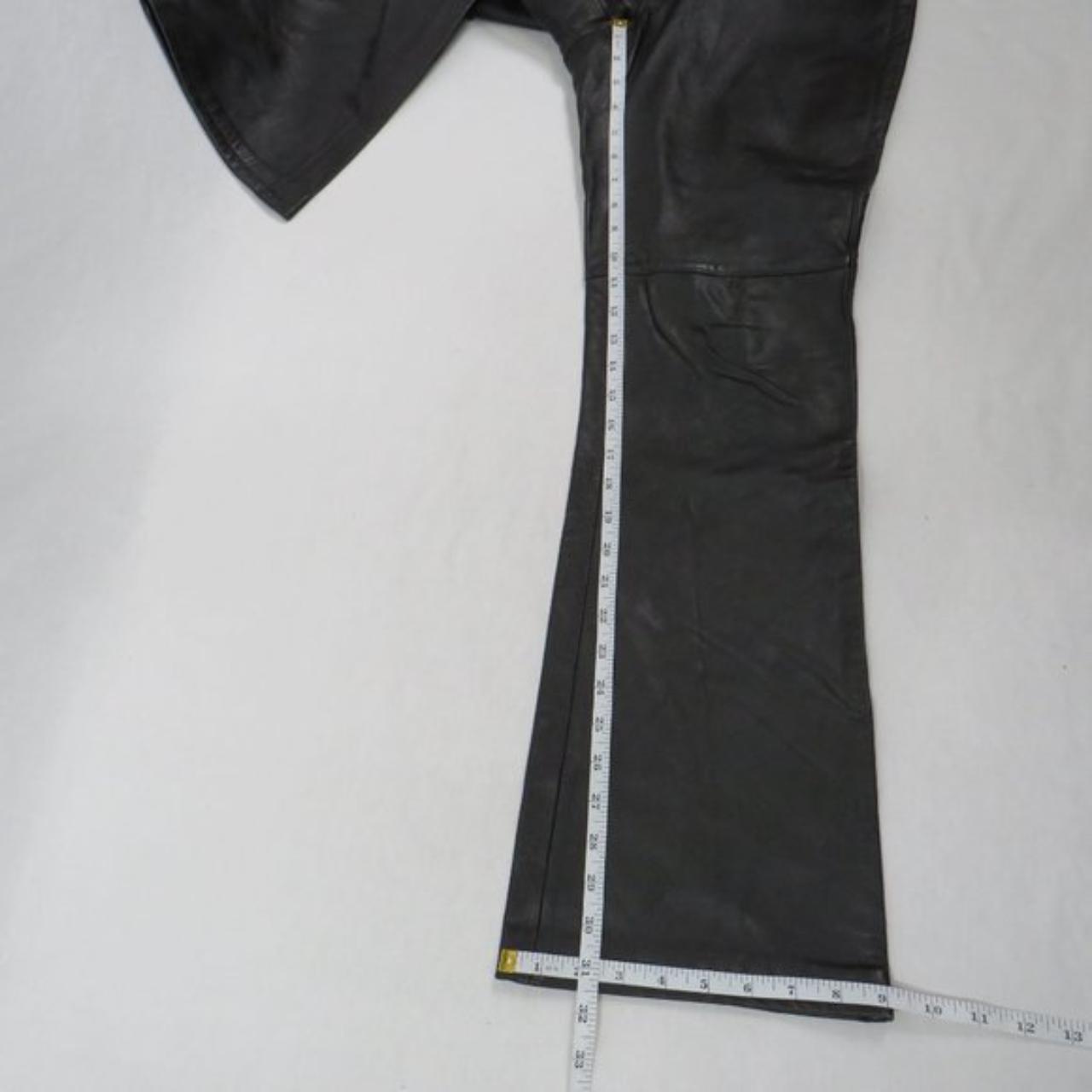 Old Navy black leather pants, no pockets or belt... Depop