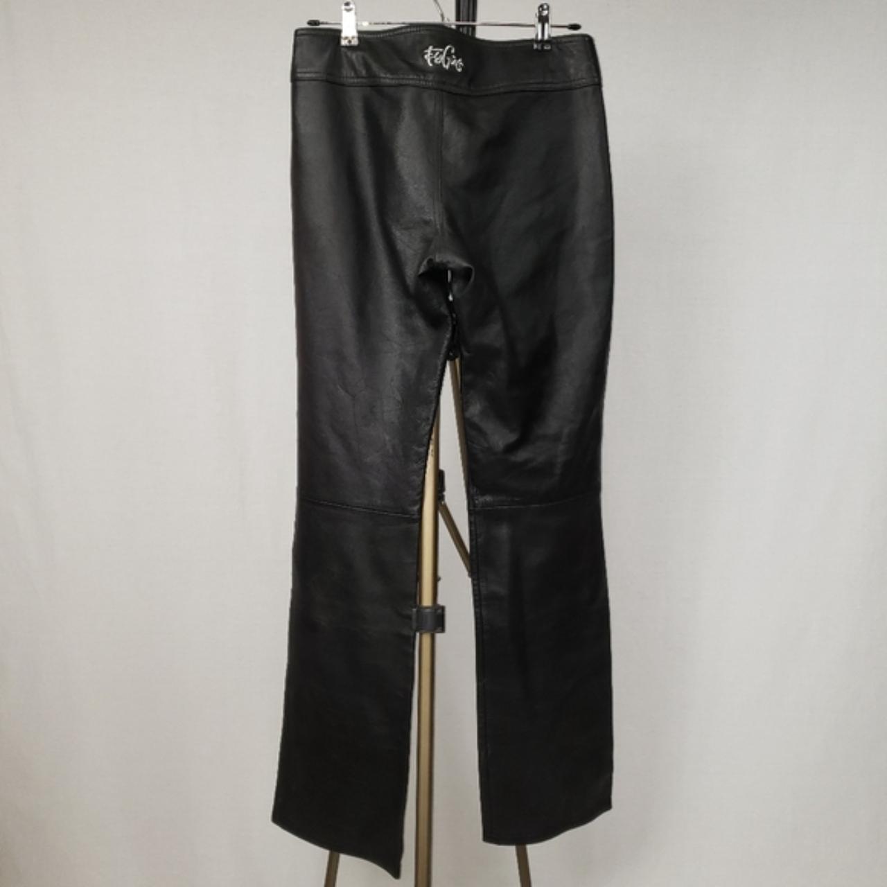 Sexy Fly Girls button up, low-rise leather pants!... - Depop