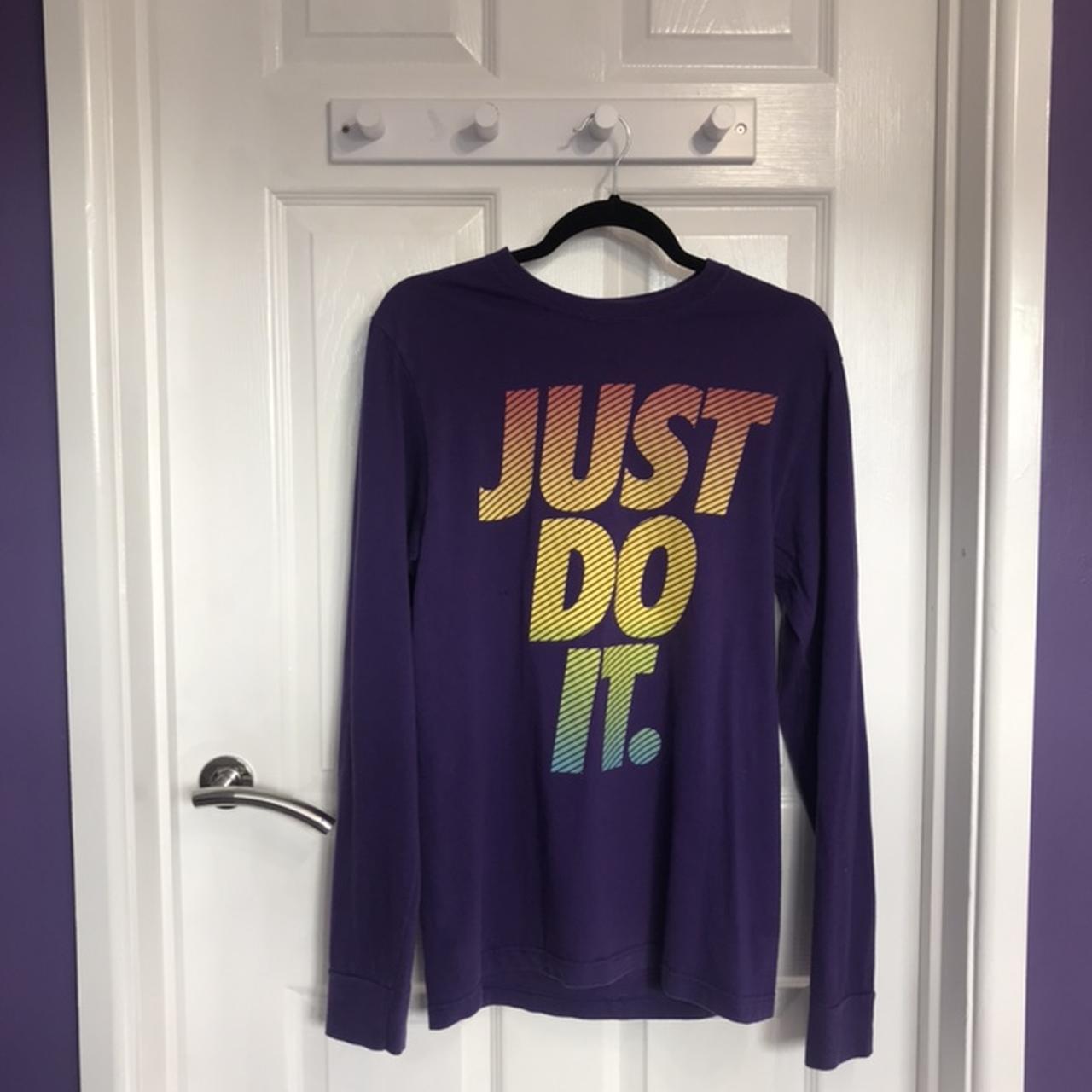 vintage NIKE NFL long sleeve vibrant purple - Depop