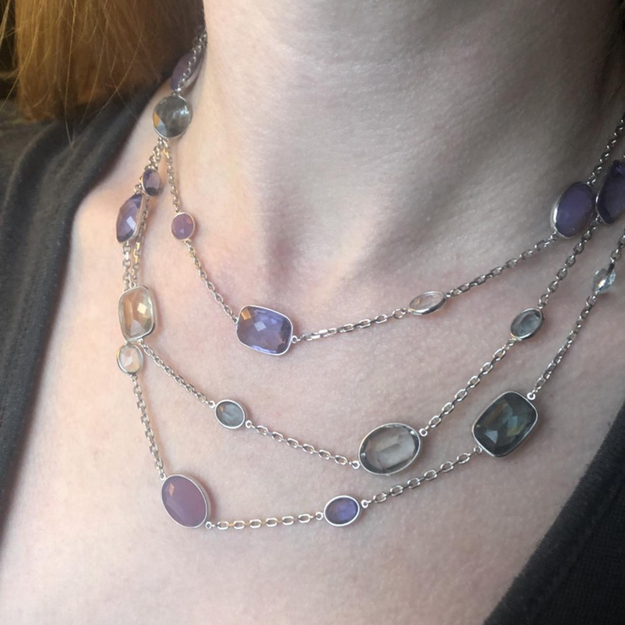 Beautiful Swarovski Crystal multi layered Depop