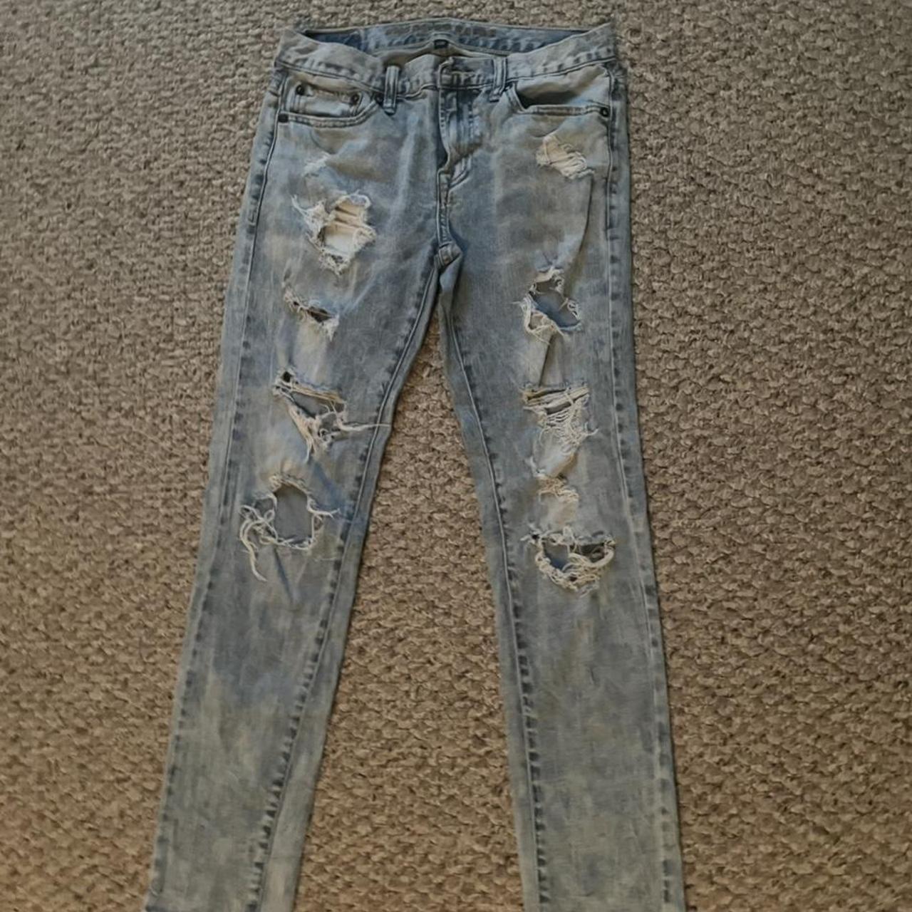 American Eagle Flex Ripped Jeans 30 x... Depop