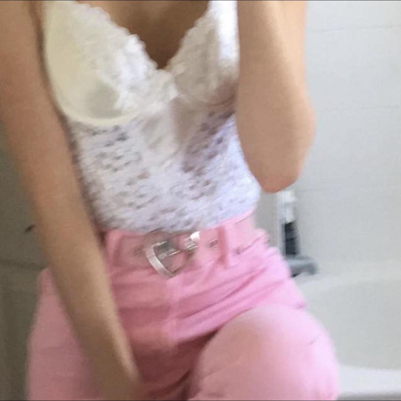 PacSun Women's Pink Jeans Depop