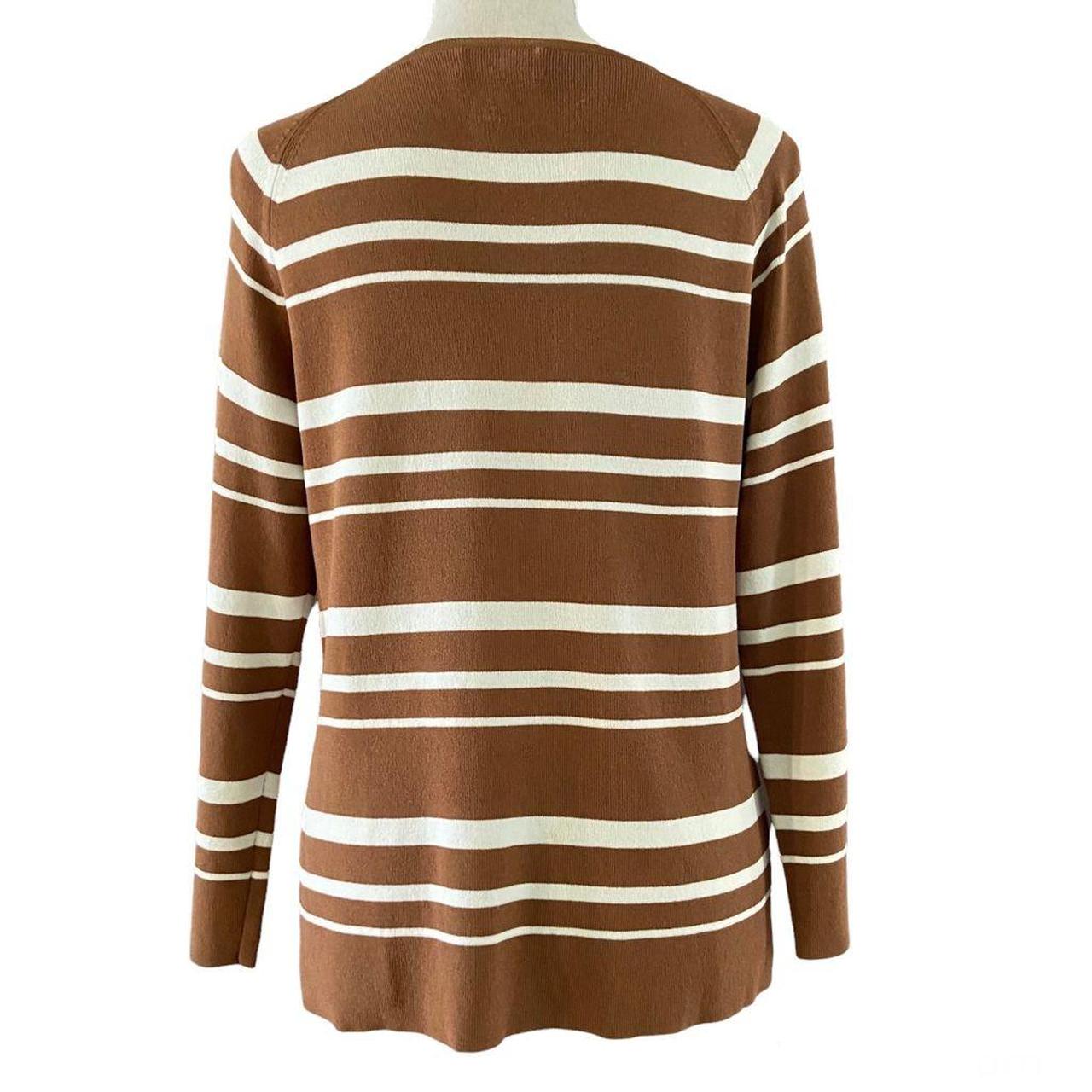 Pendleton Women's Brown and White Jumper (2)