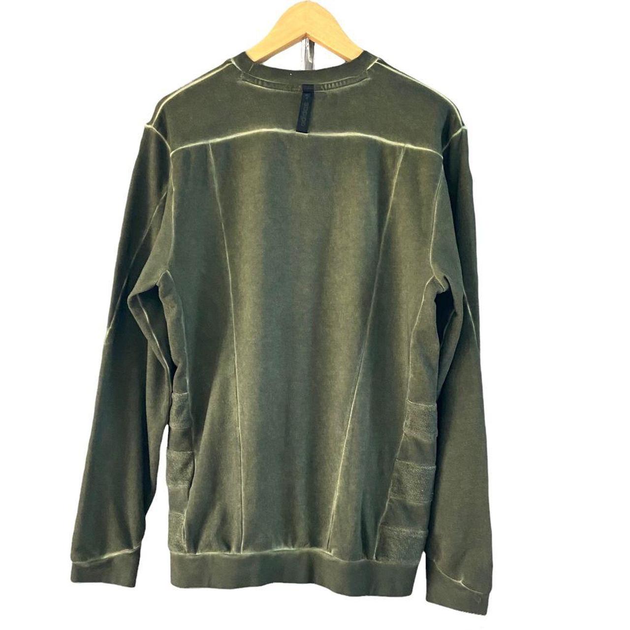 Adidas Mineral Wash Olive Green Sweatshirt Mens... - Depop