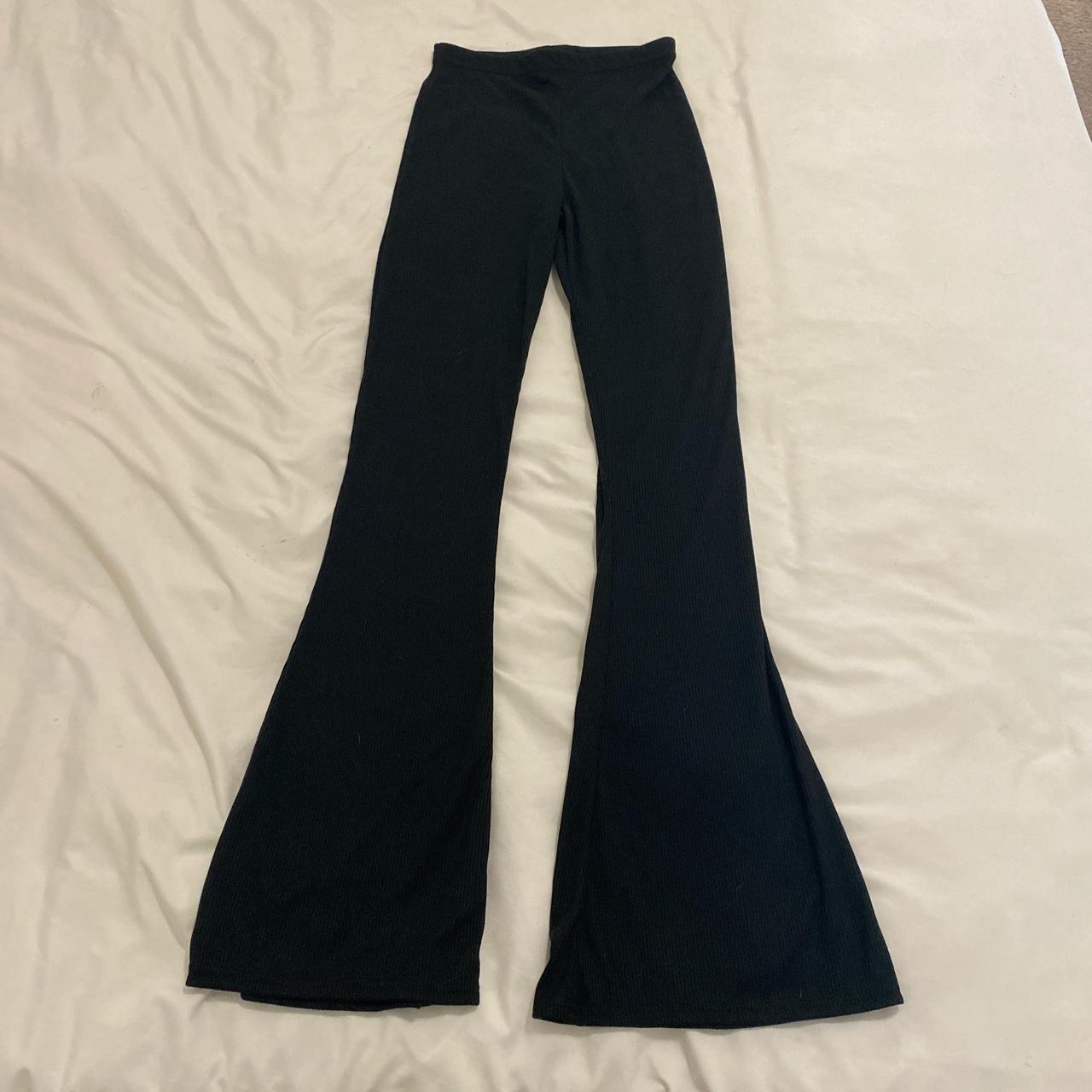 Pretty Little Thing ribbed flare pants Size 4 Love... - Depop