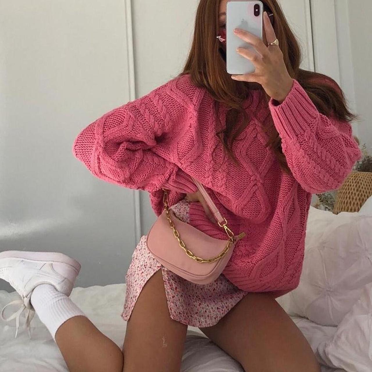 Women S Pink Jumper Depop