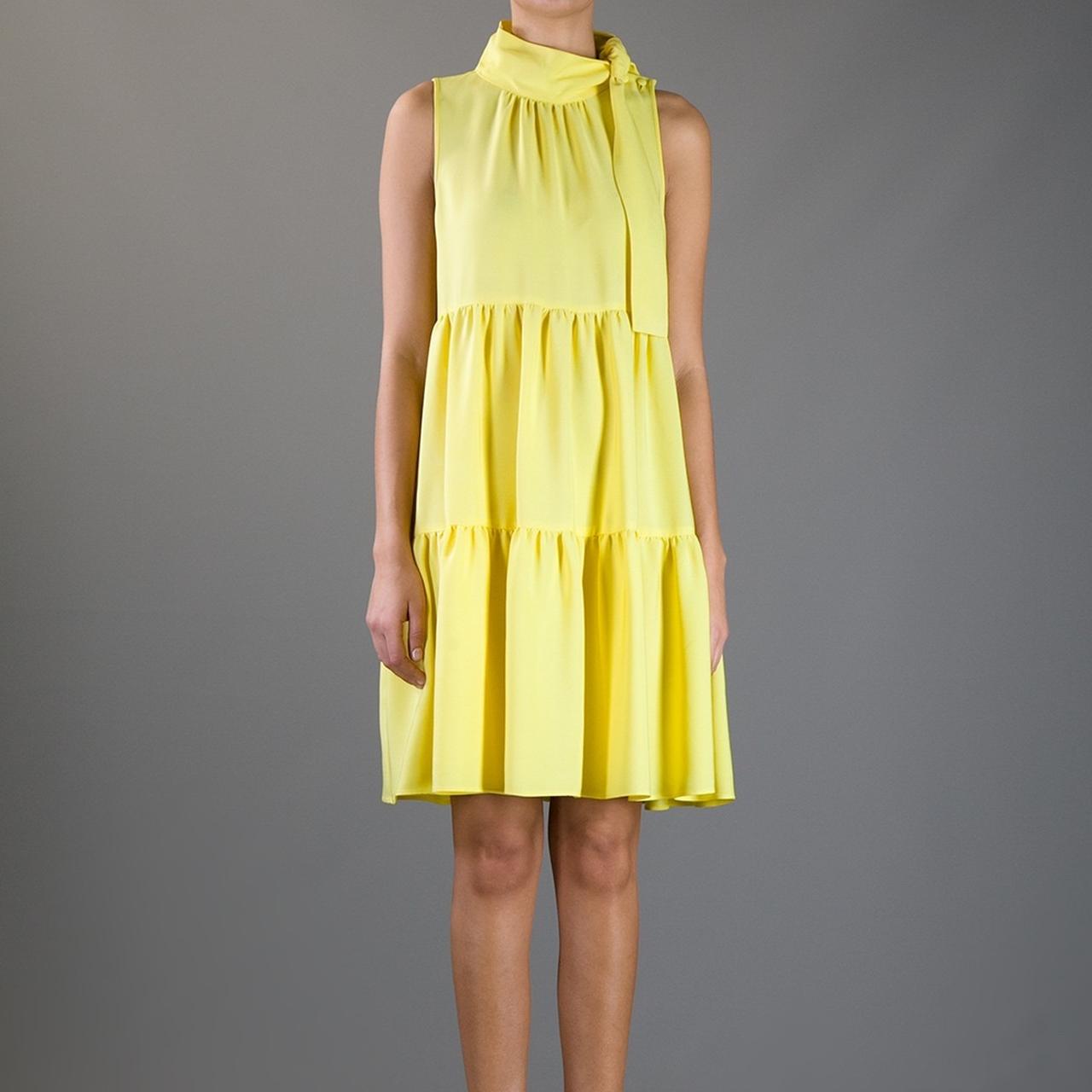 Authentic RED Valentino Yellow layer dress with