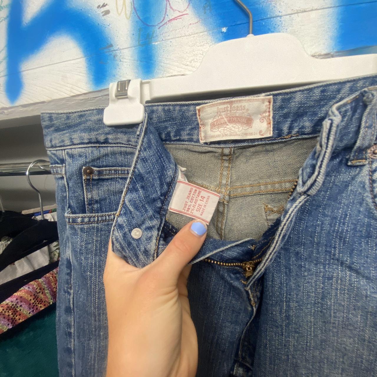 VINTAGE 1980s JUST JEANS STRAIGHT LEG JEANS SIZE 14... - Depop