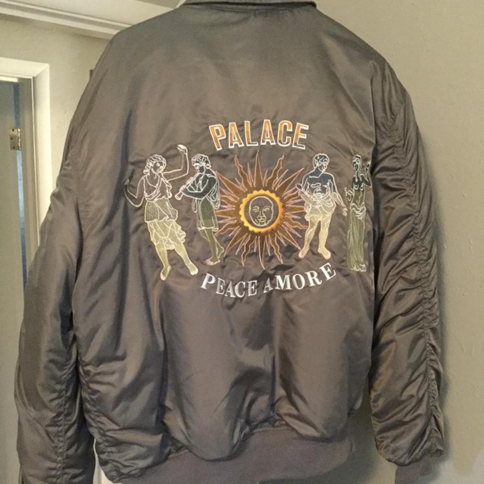 Palace PA-1 Peace Amore Bomber Jacket Flight... - Depop