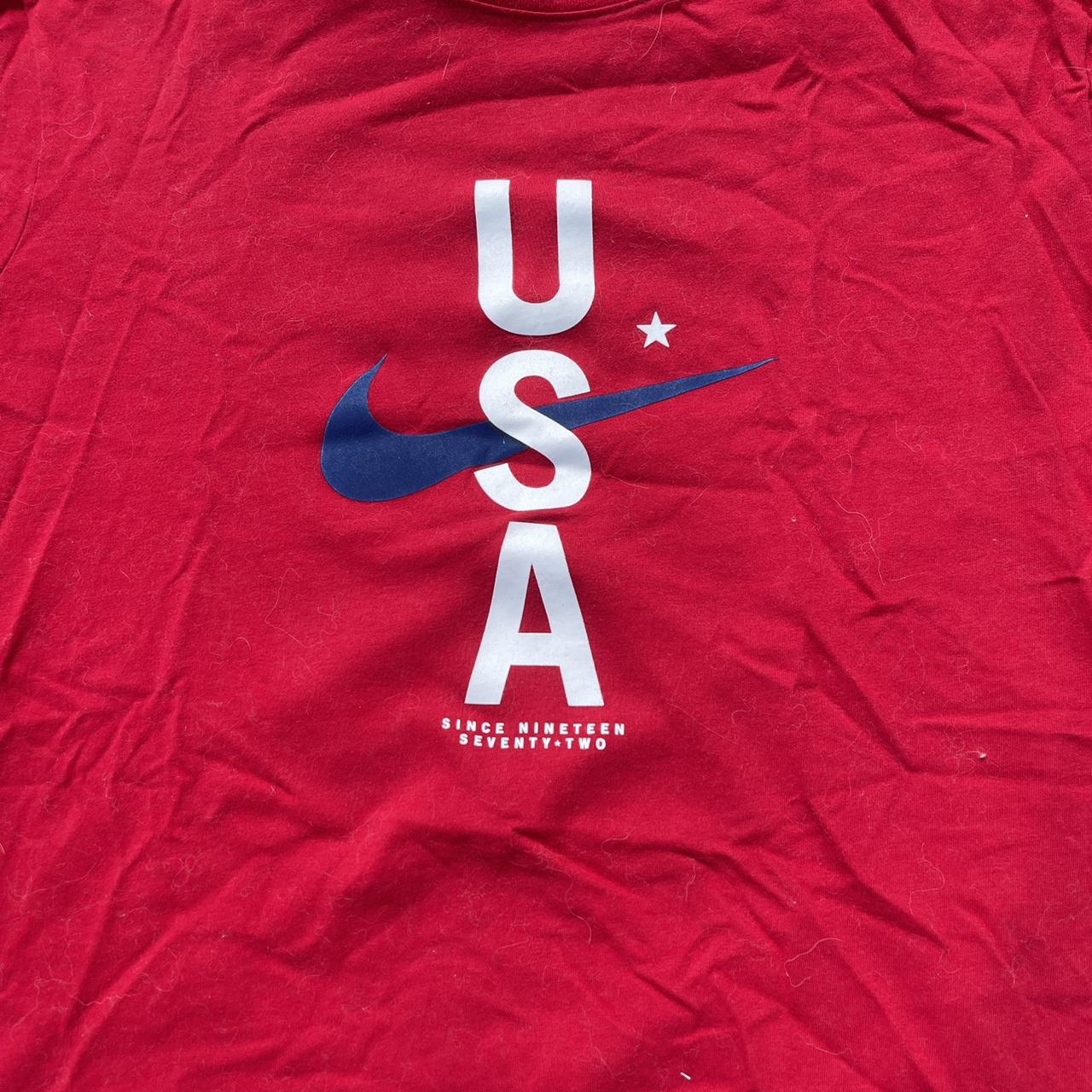 Nike USA Olympic tee Great condition, flawless Fits - Depop