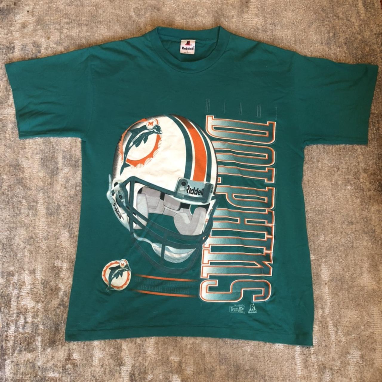 Vintage 1995 Miami Dolphins Sweatshirt Size - Depop