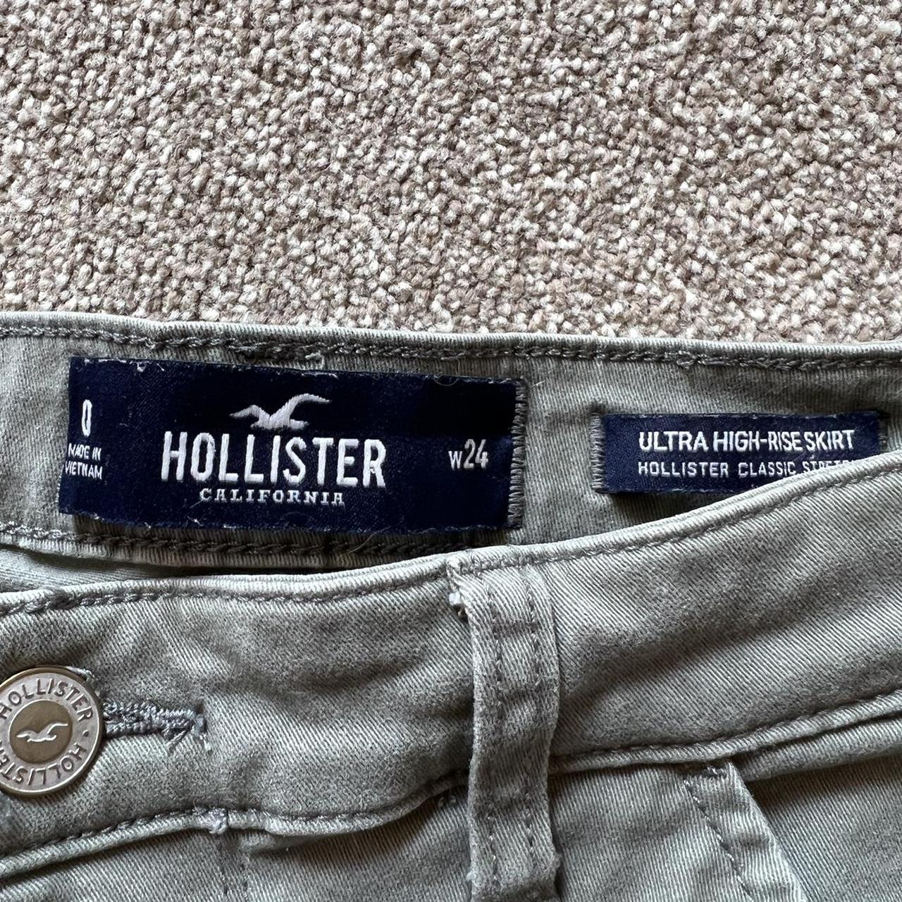 Hollister khaki cargo mini skirt W24 Will sell... Depop