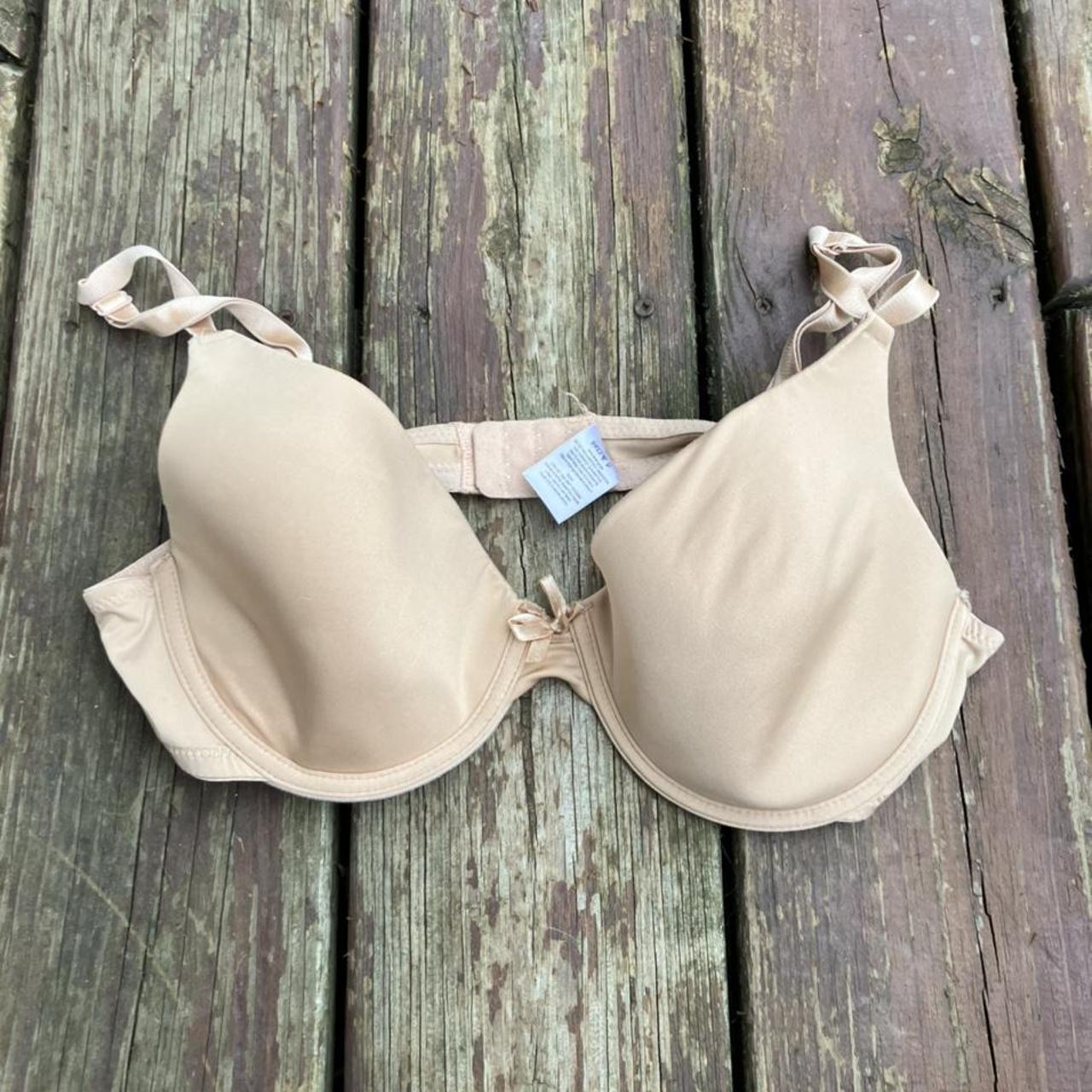 tan bra size 36C unsure of brand good condition with - Depop