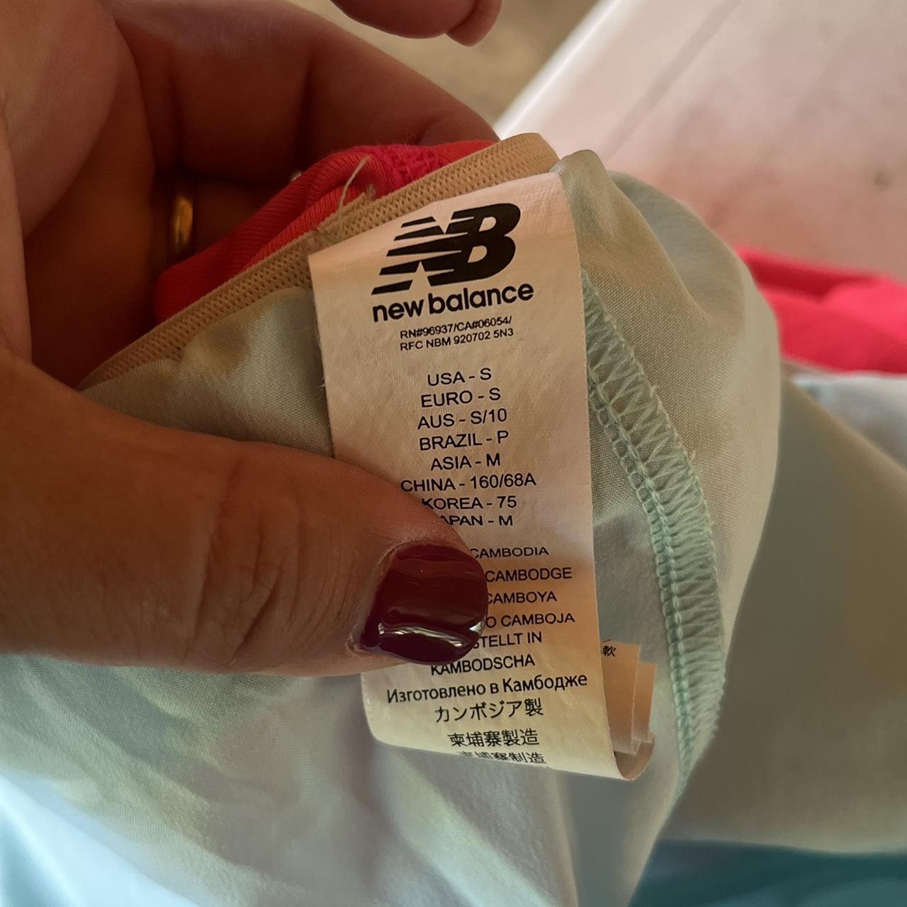 cute athletic shorts brand new balance size small in - Depop