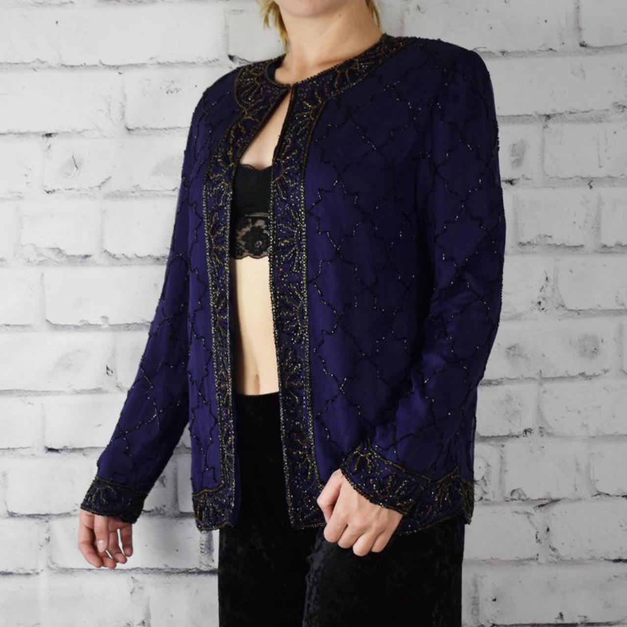 purple beaded jacket