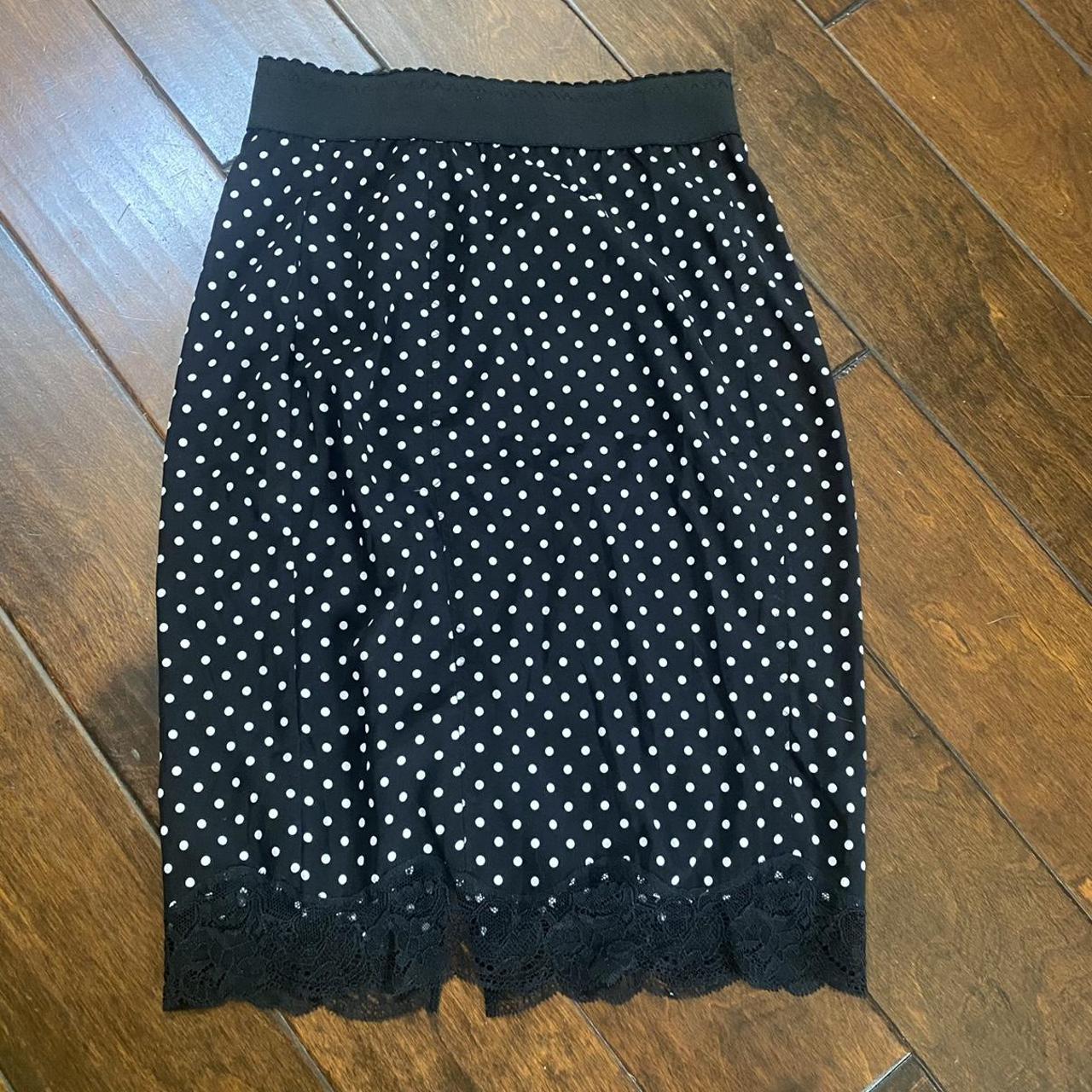 Victoria's Secret Women's Black and White Skirt | Depop