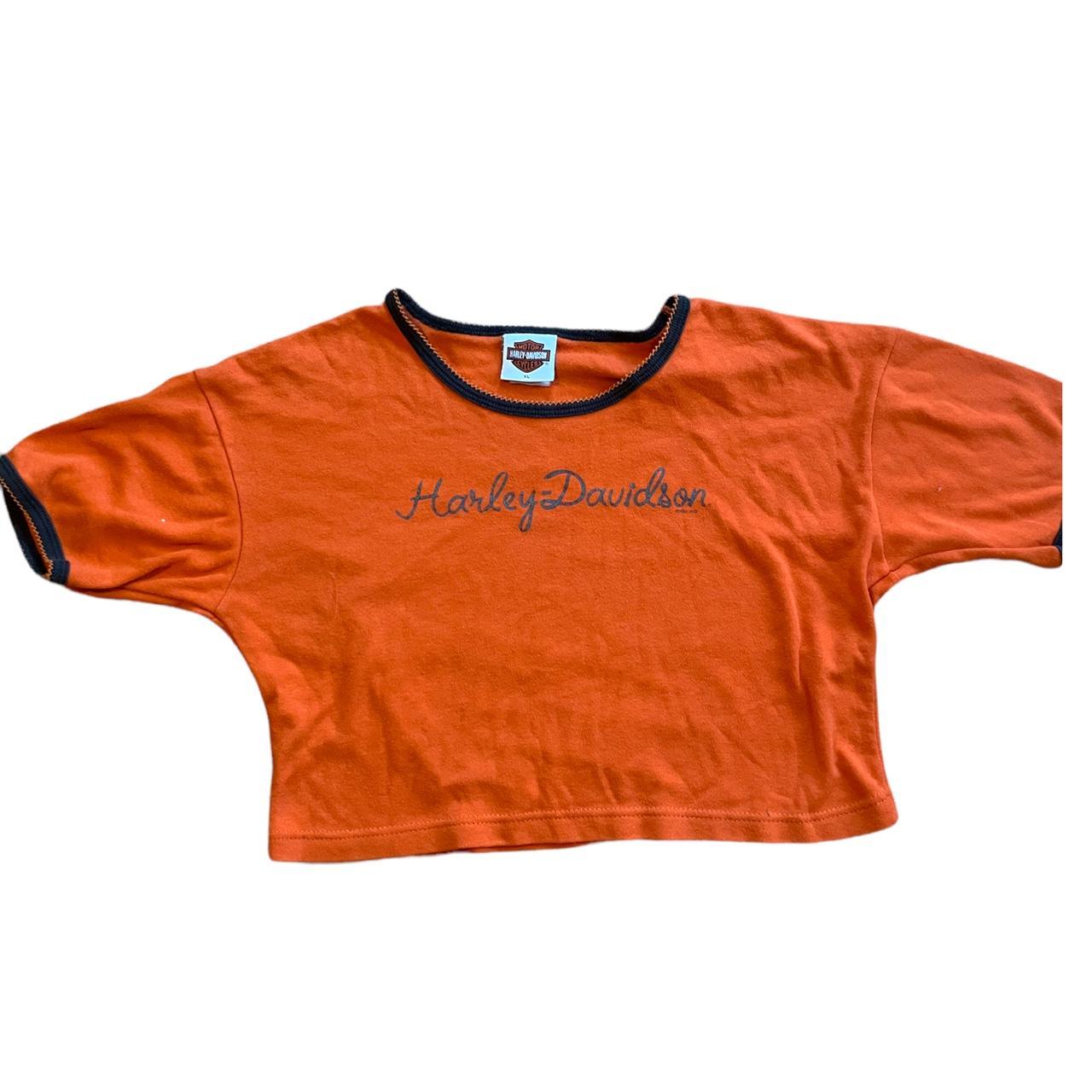 crop harley davidson t shirt