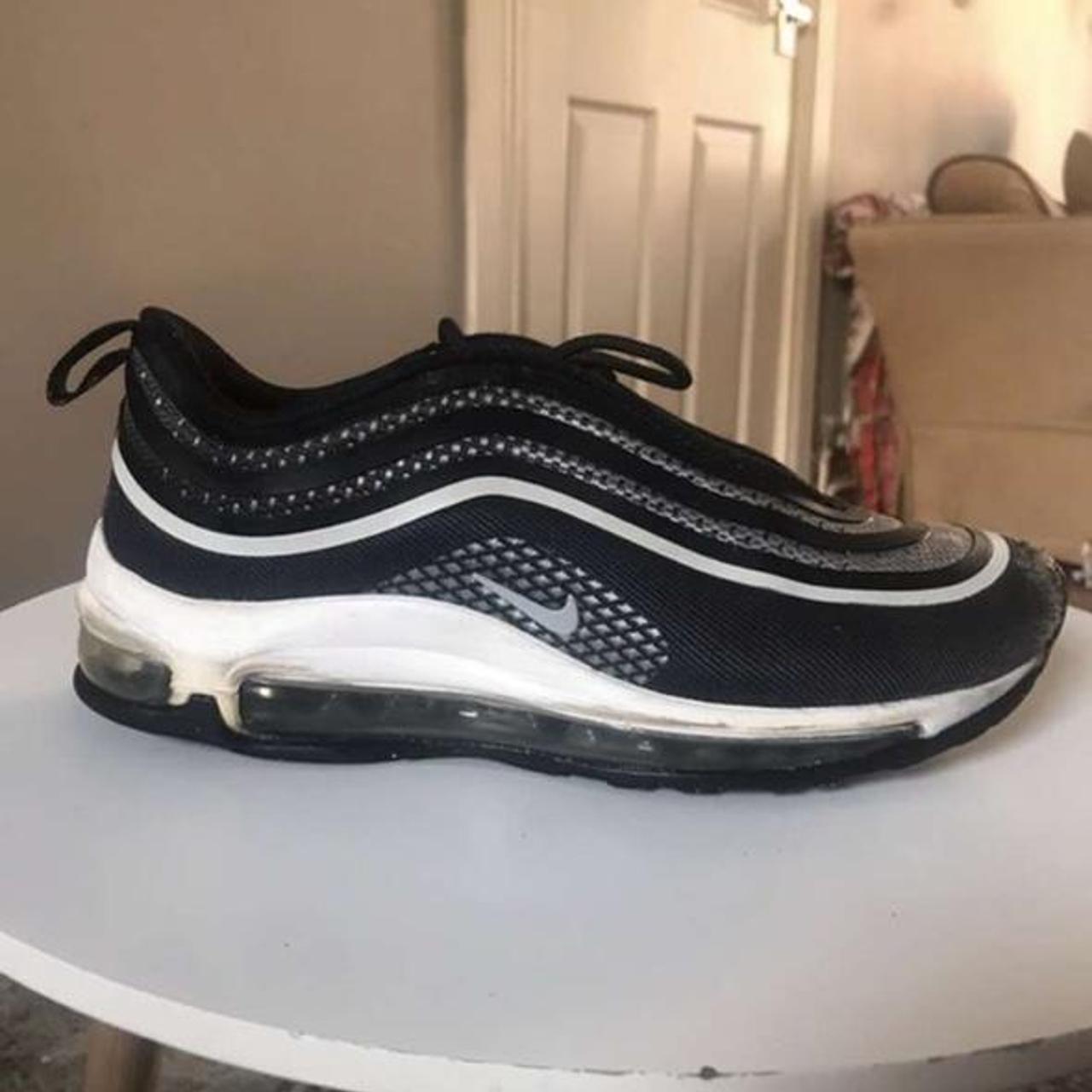 Nike black and white 97s trainers rare Still in... - Depop