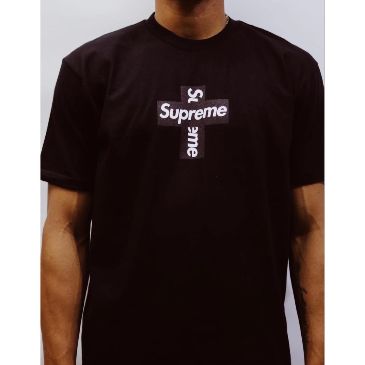 Buy Supreme Cross Box Logo Tee 'Black' - FW20T25 BLACK