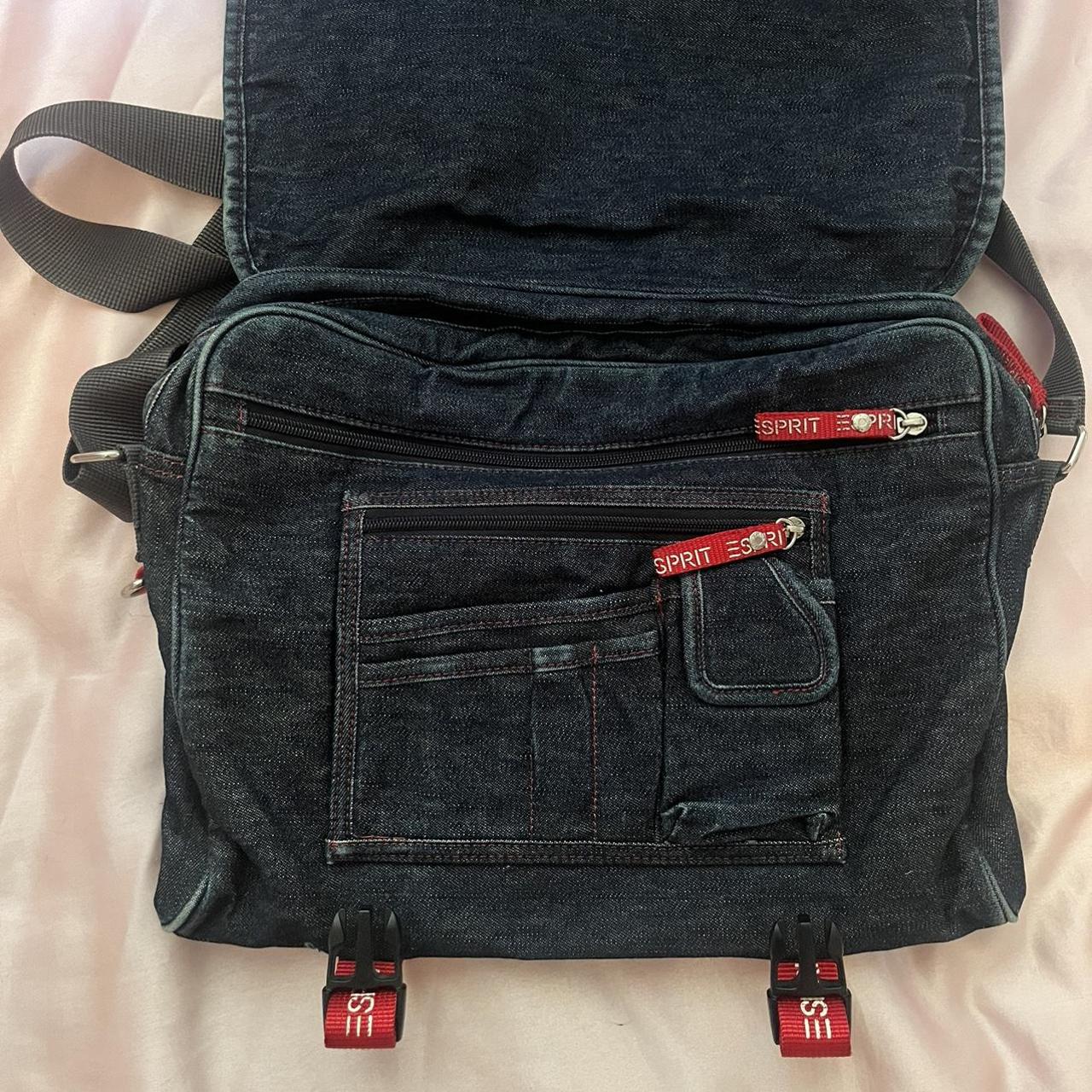 Vintage Esprit denim messenger bag ☆ Tons of cool... Depop