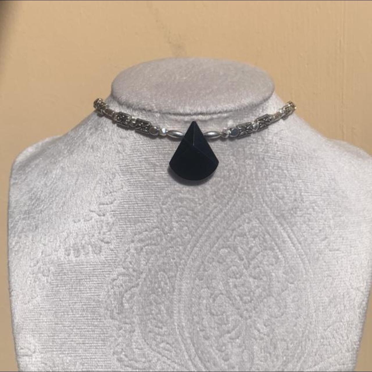 Women's Silver and Black Jewellery